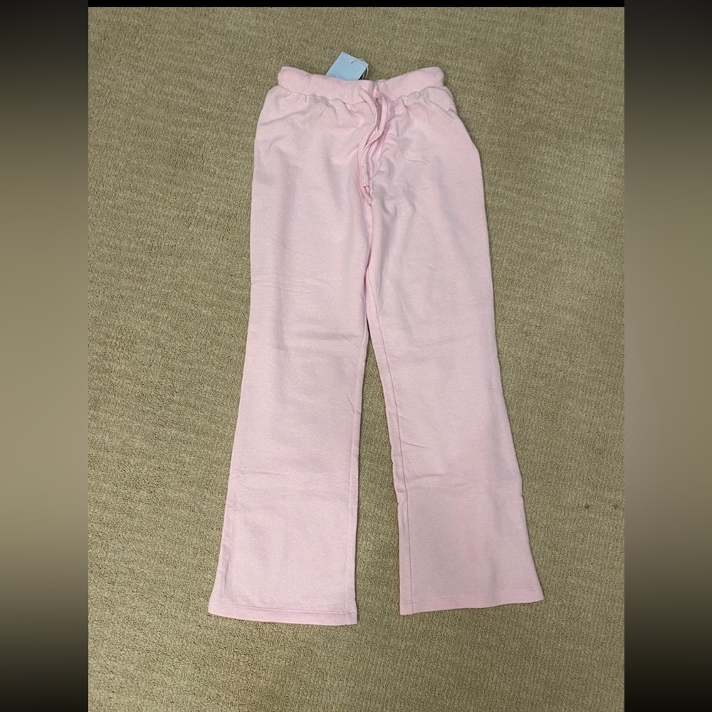 Hill house home teddy sweatpants xs light pink